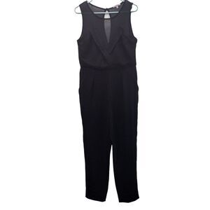 Charlotte Russe Black sleeveless full‎ length romper